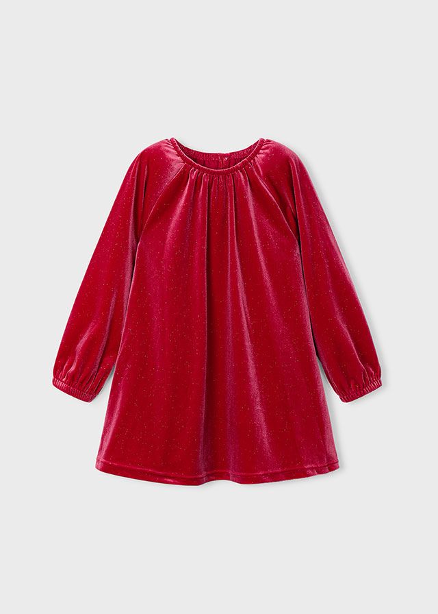 Sparkly Red Velvet Dress