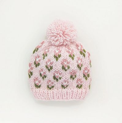 Bitty Blooms Blush Beanie