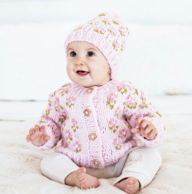 Bitty Blooms Blush Beanie