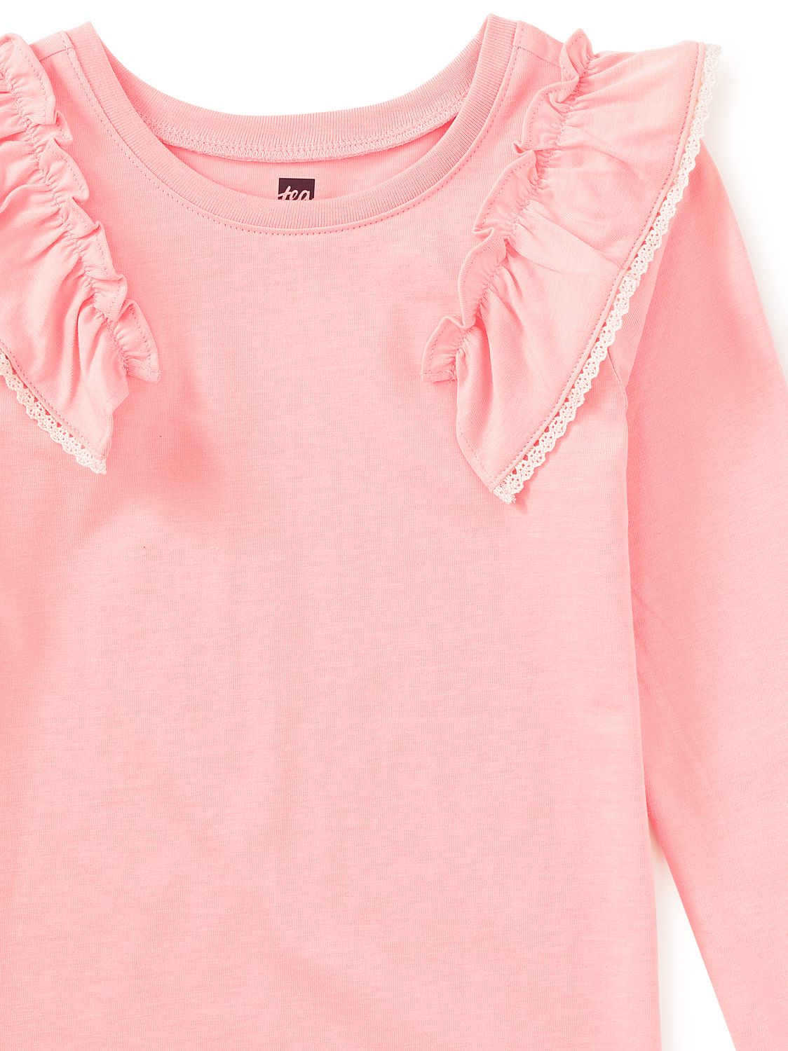 Cherry Blossom Lace Trim Long-Sleeve 