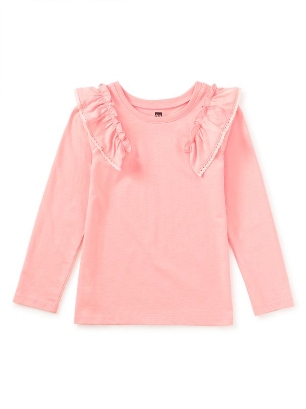 Cherry Blossom Lace Trim Long-Sleeve 