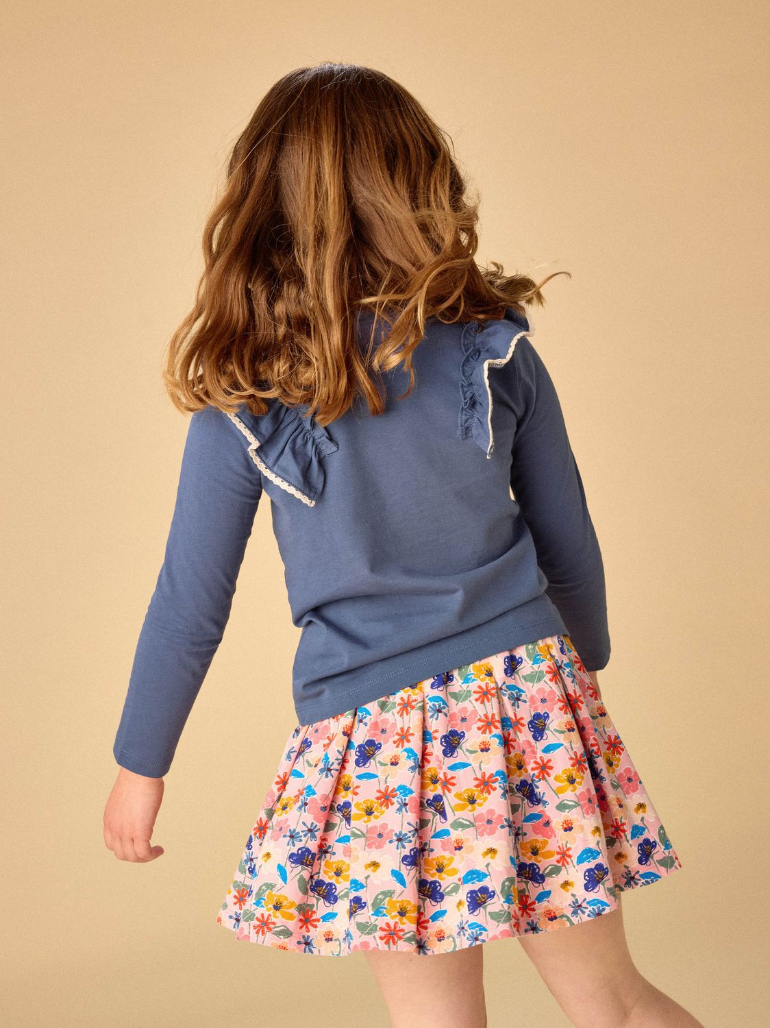Triumph Blue Lace Trim Long-Sleeve 