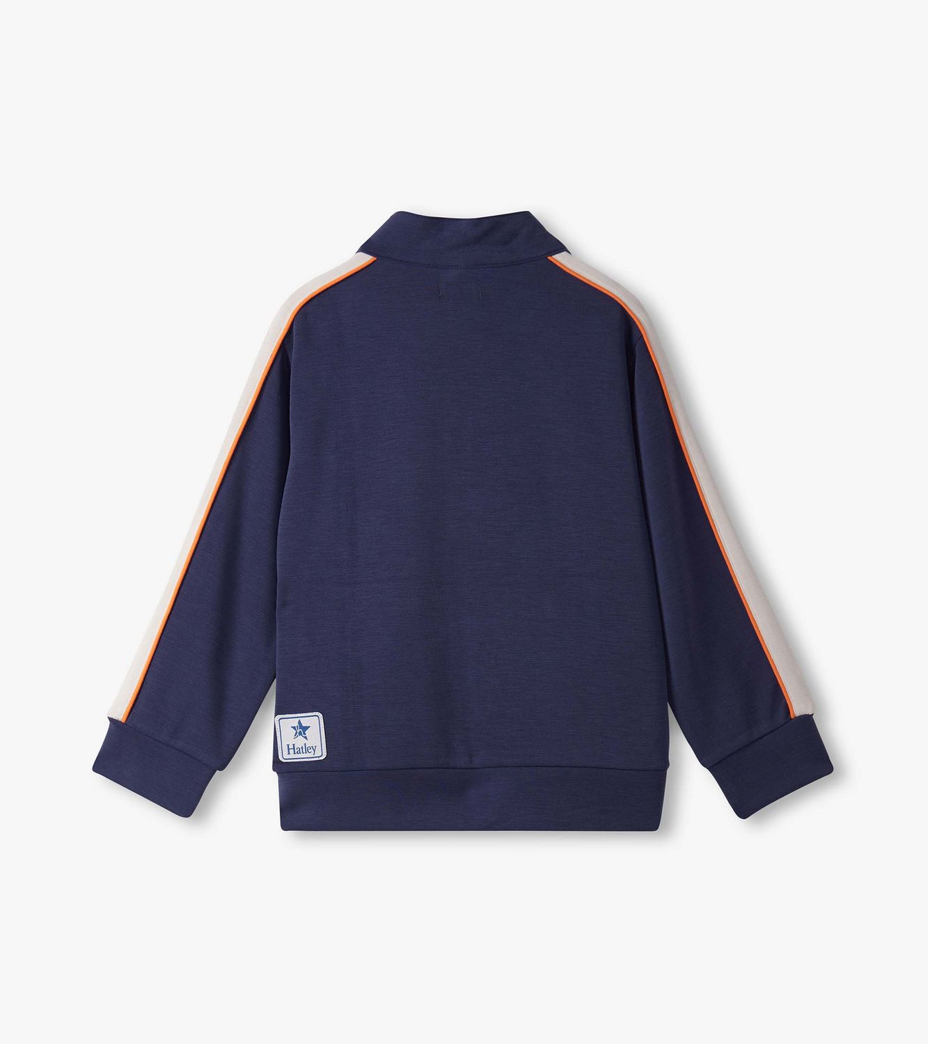 Navy Mock Neck Jacket