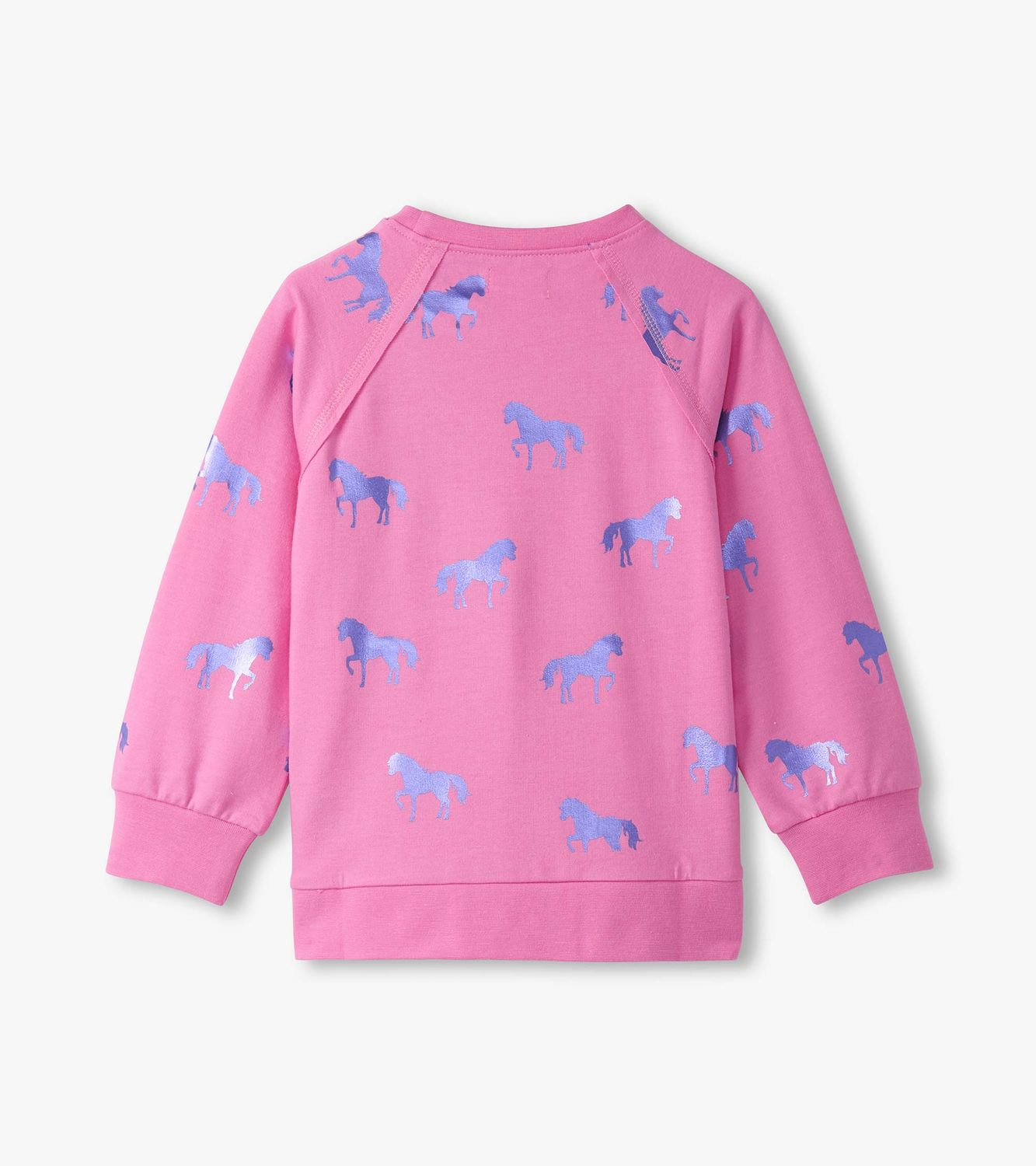 Shimmer Horses Raw Edge Pullover