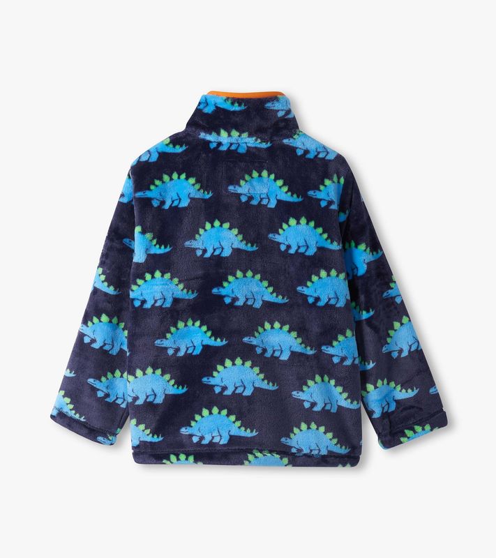 Stegosaurus Fuzzy Fleece Zip-Up Jacket