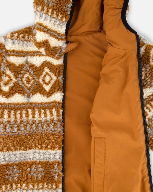 Pecan Brown Mid-Sean Jacket