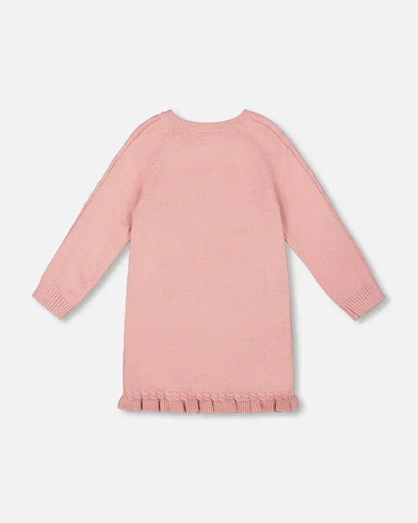Rose Jacqard Unicorn Knit Dress