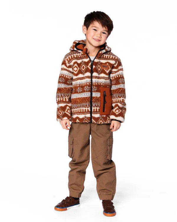 Pecan Brown Mid-Sean Jacket