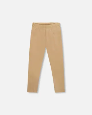 Pecan Suede Treggings