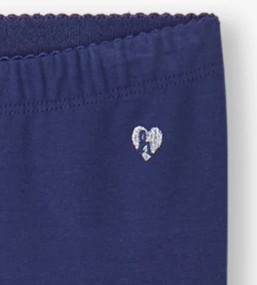 Navy Full Length Leggings