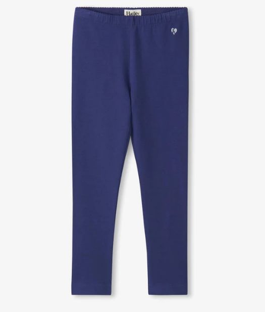 Navy Full Length Leggings