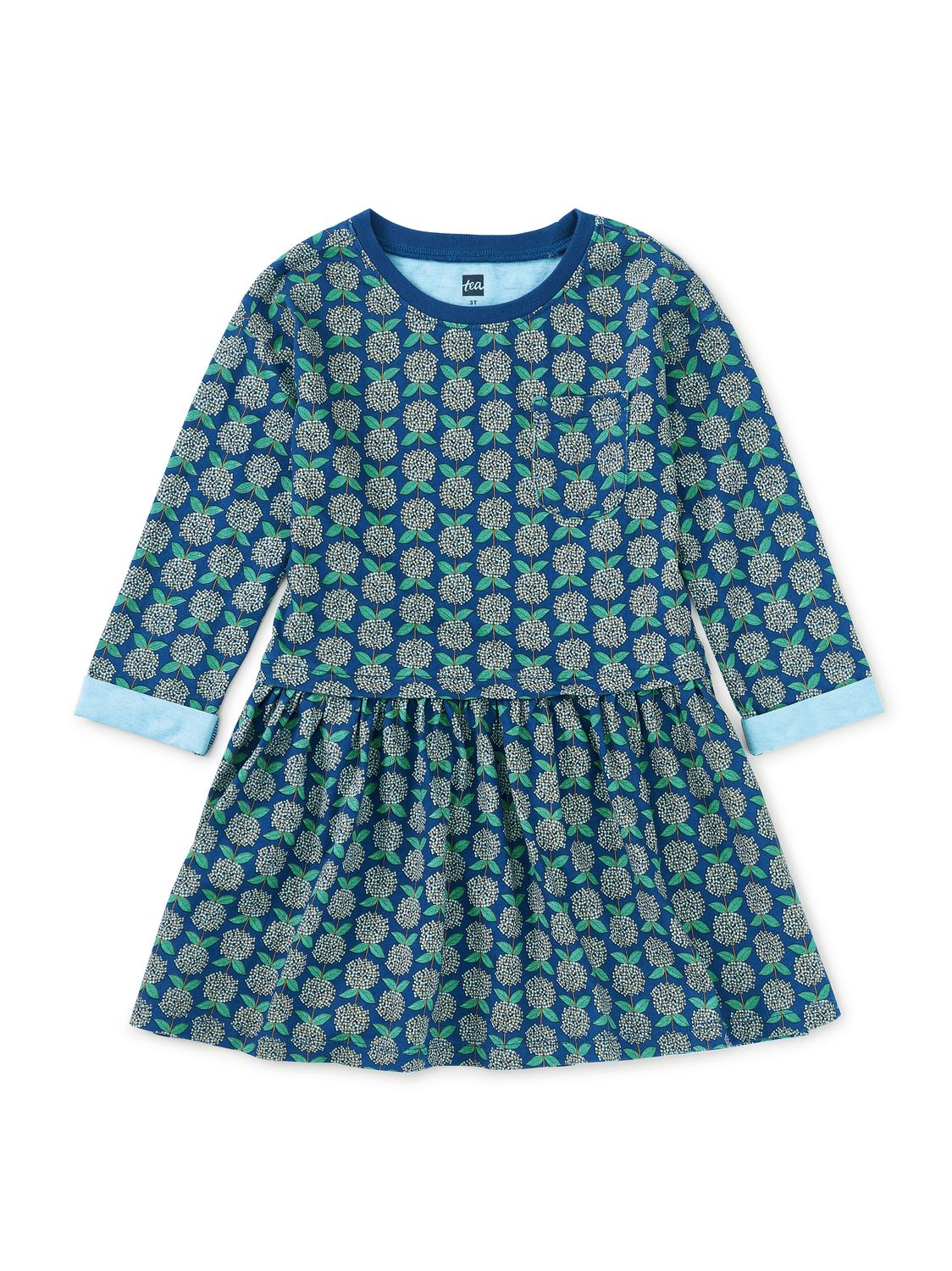 Printed Hydrangea Pocket Play Dress