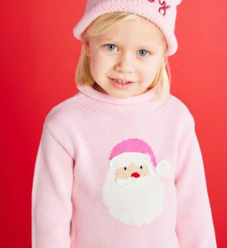 Pink Santa Rollneck Sweater