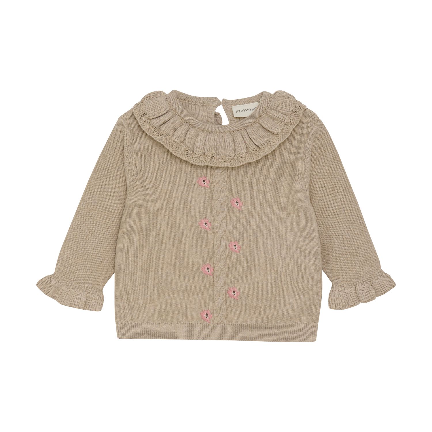 Beige Melange Knit Pullover