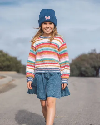 Multicolor Stripe Dreamer Knit Top
