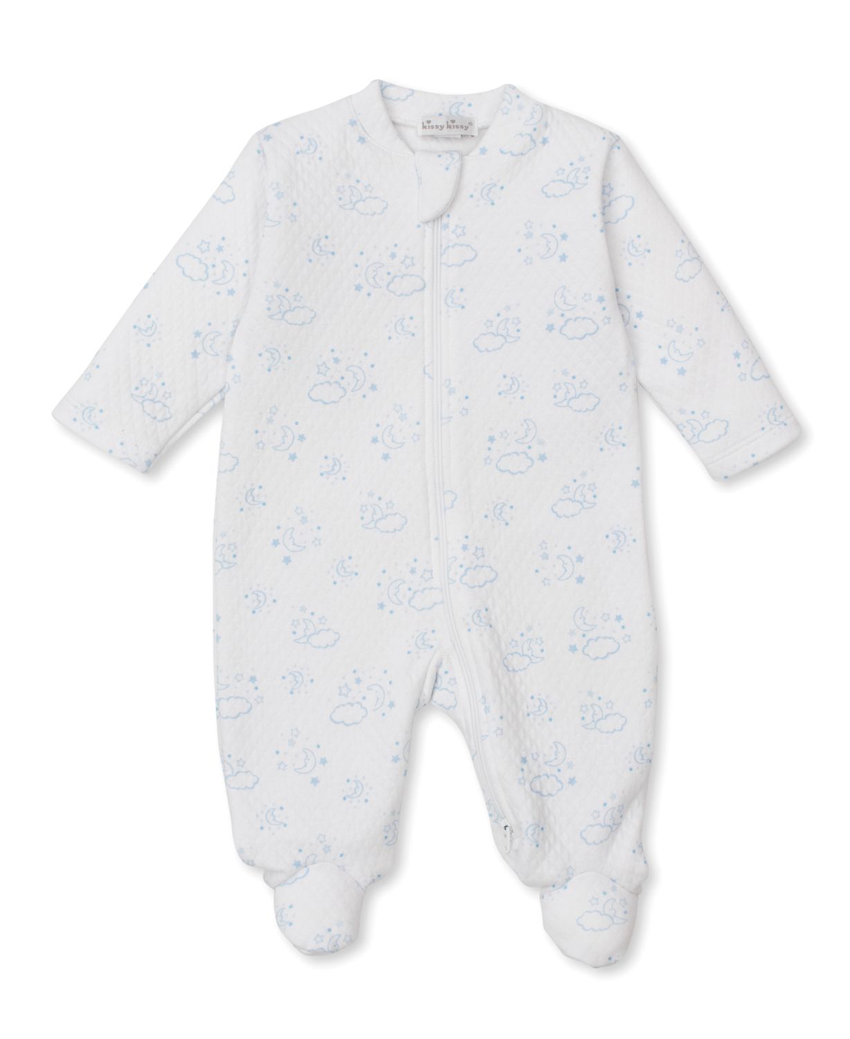 Cheerful Good Night Jacq Print Zip Footie