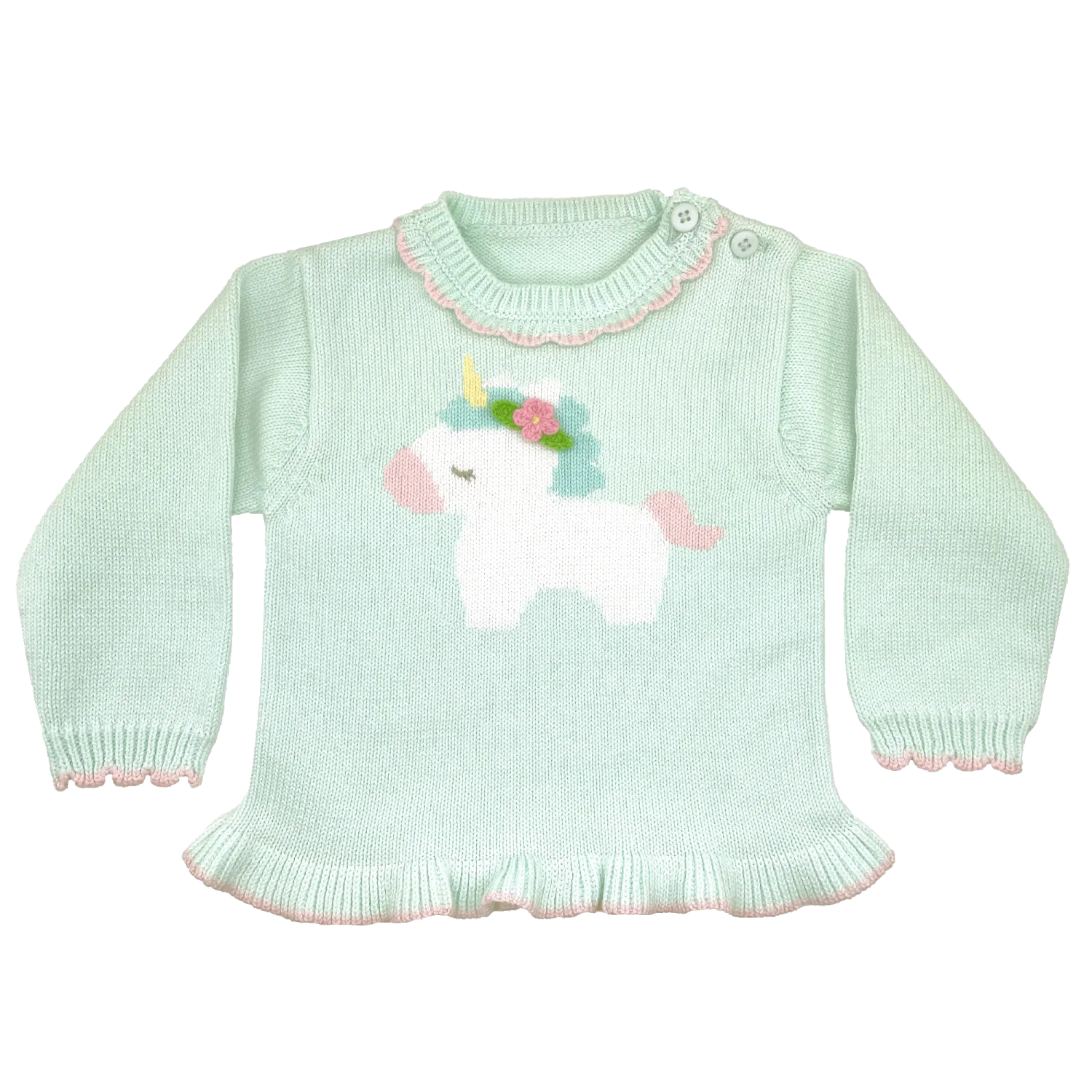 Aqua Unicorn Sweater