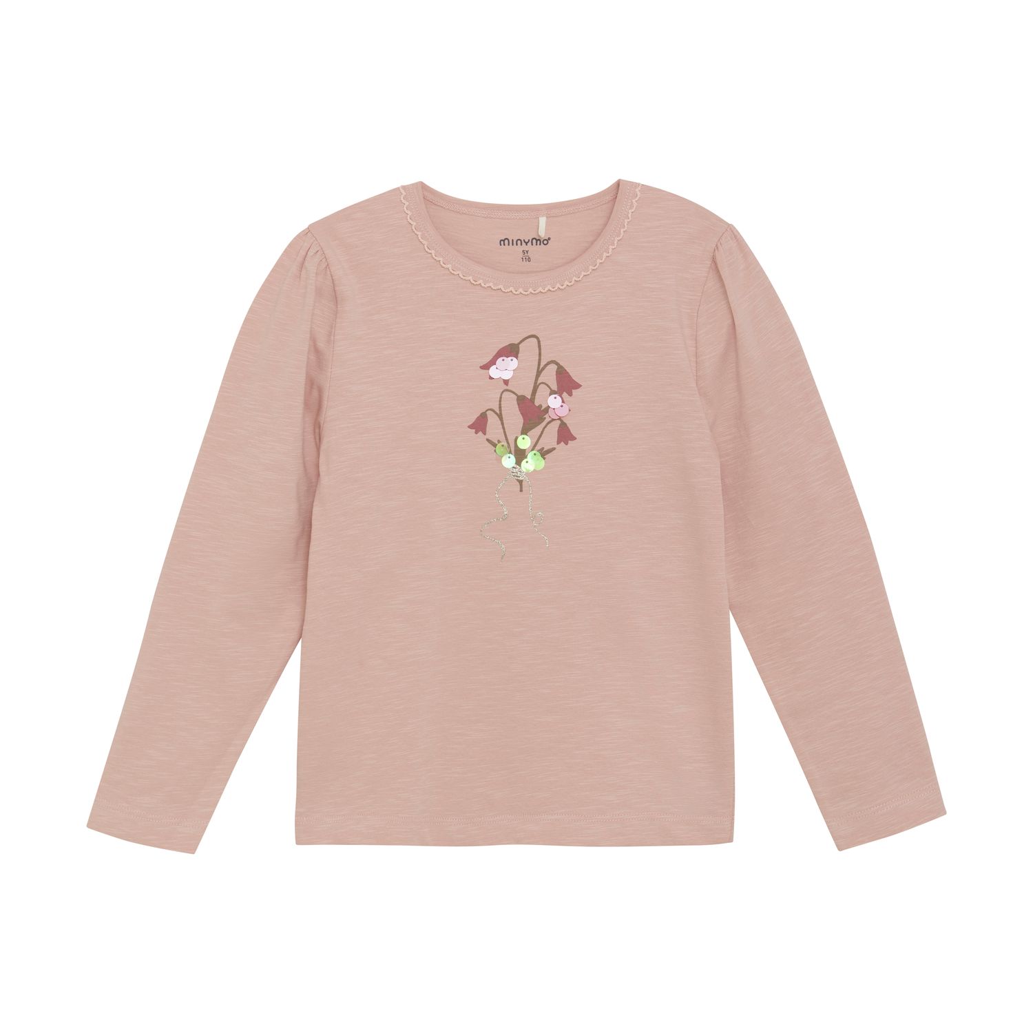 Misty Rose Flower Long-sleeve Tee