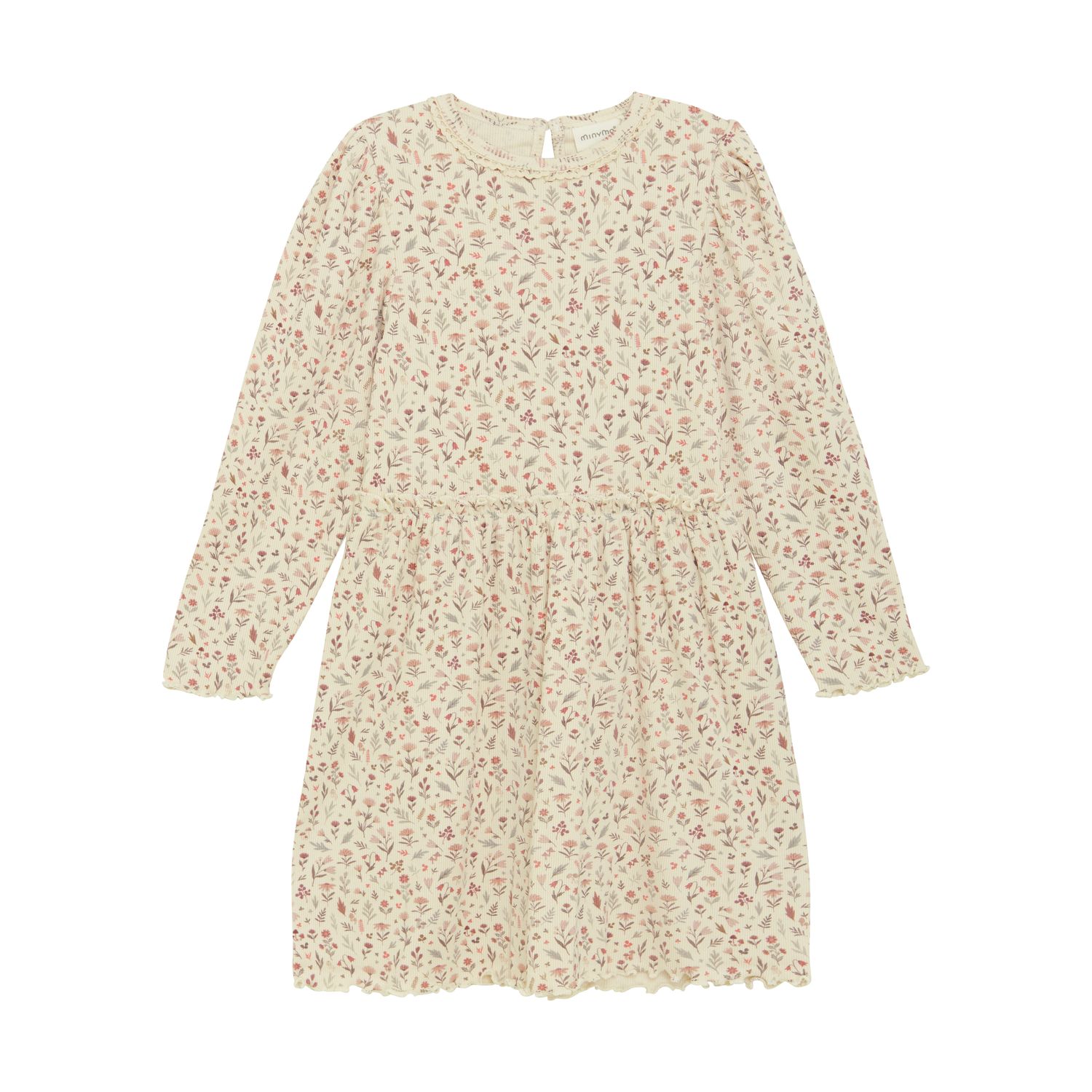 Sandshell Floral Ribbed Dress