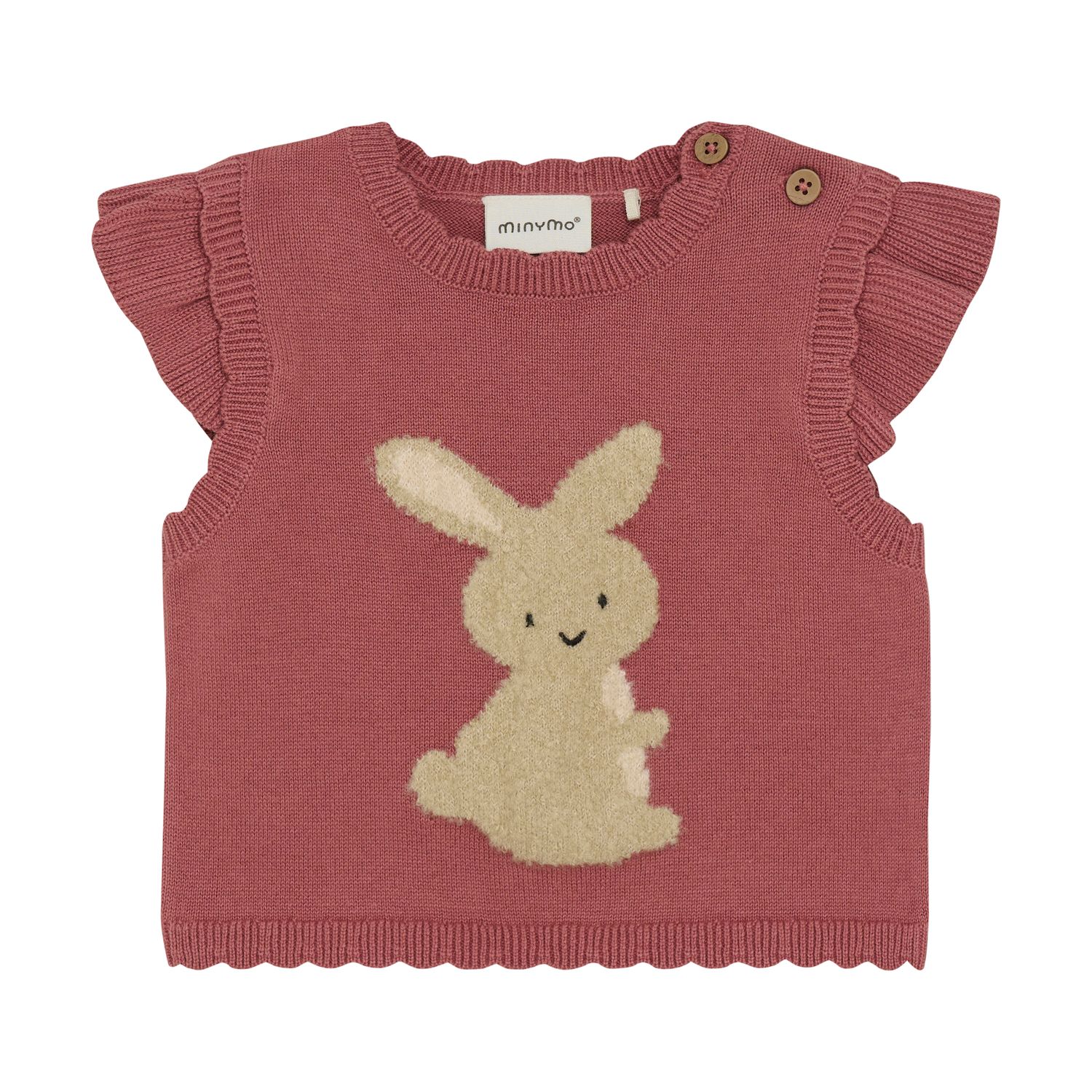 Rose Knit Bunny Vest