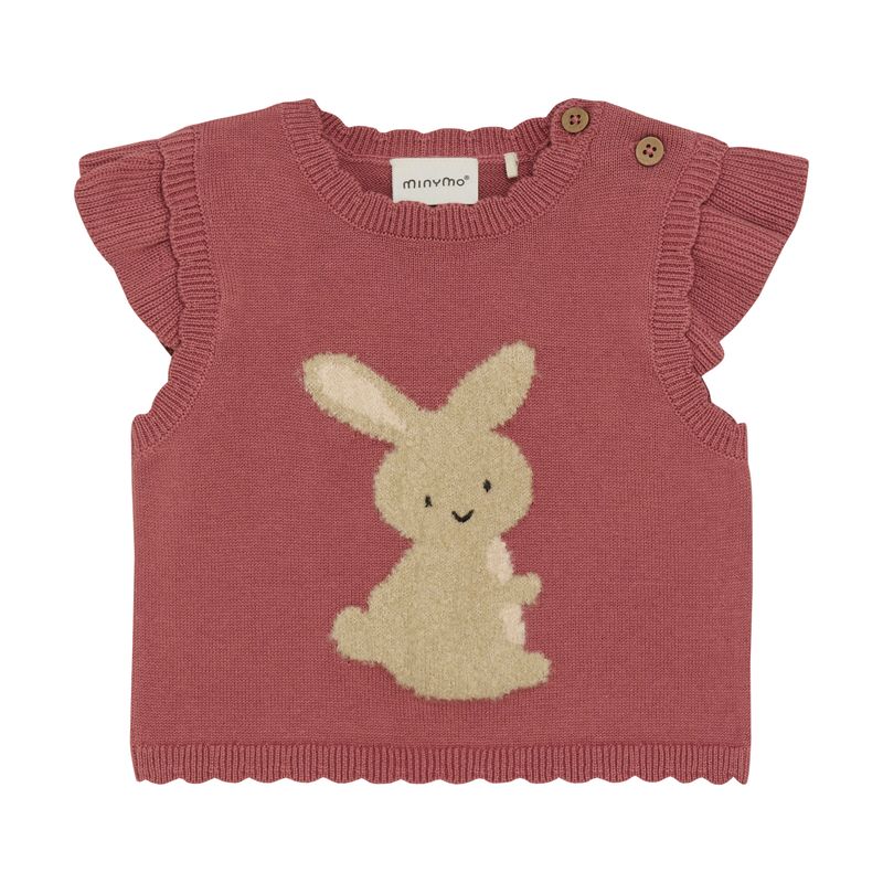 Rose Knit Bunny Vest
