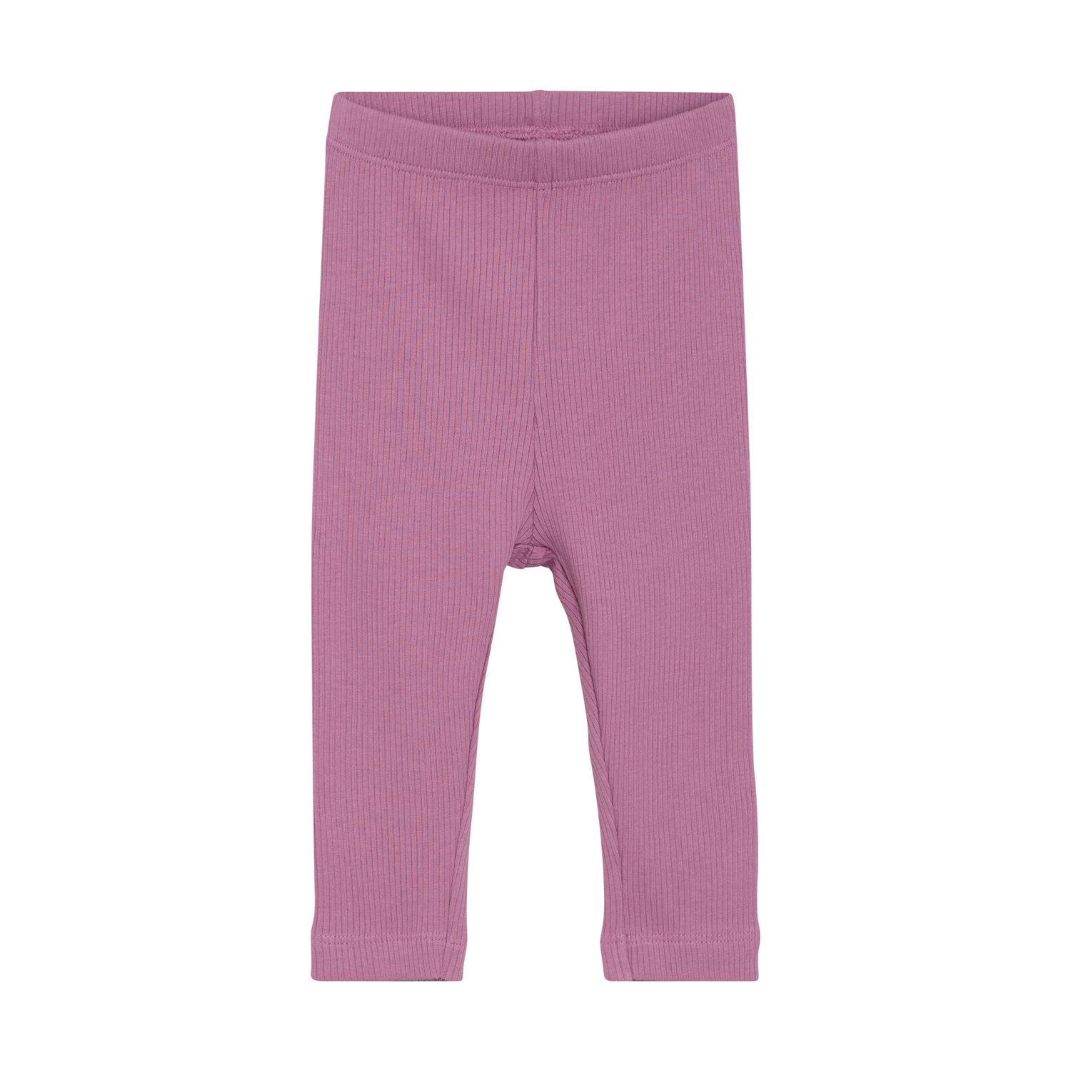 Misty Rose Ribbed Leggings