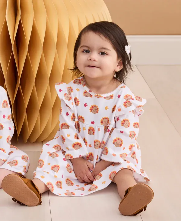 Turkey Team Print Dress Set
