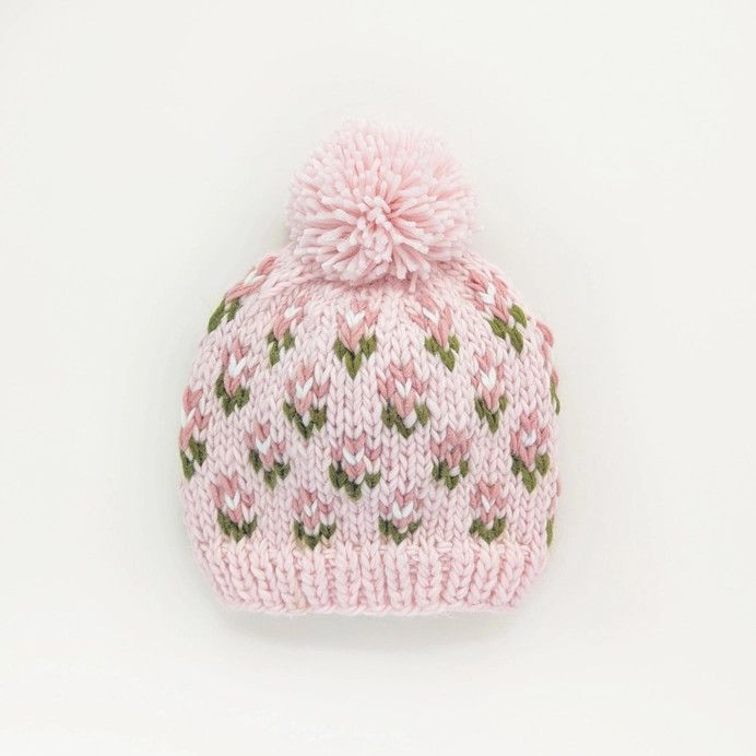 Bitty Blooms Blush Beanie