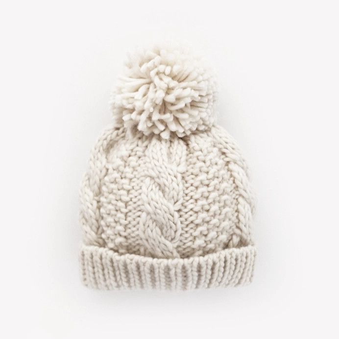 Natural Cable knit Beanie