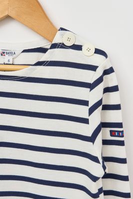 Cord/Navy Stripe Long-sleeve Shirt