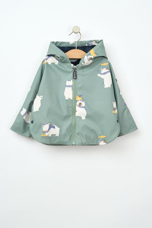 Polar Bear Blue Raincoat