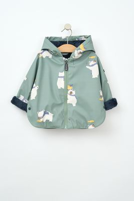 Polar Bear Blue Raincoat