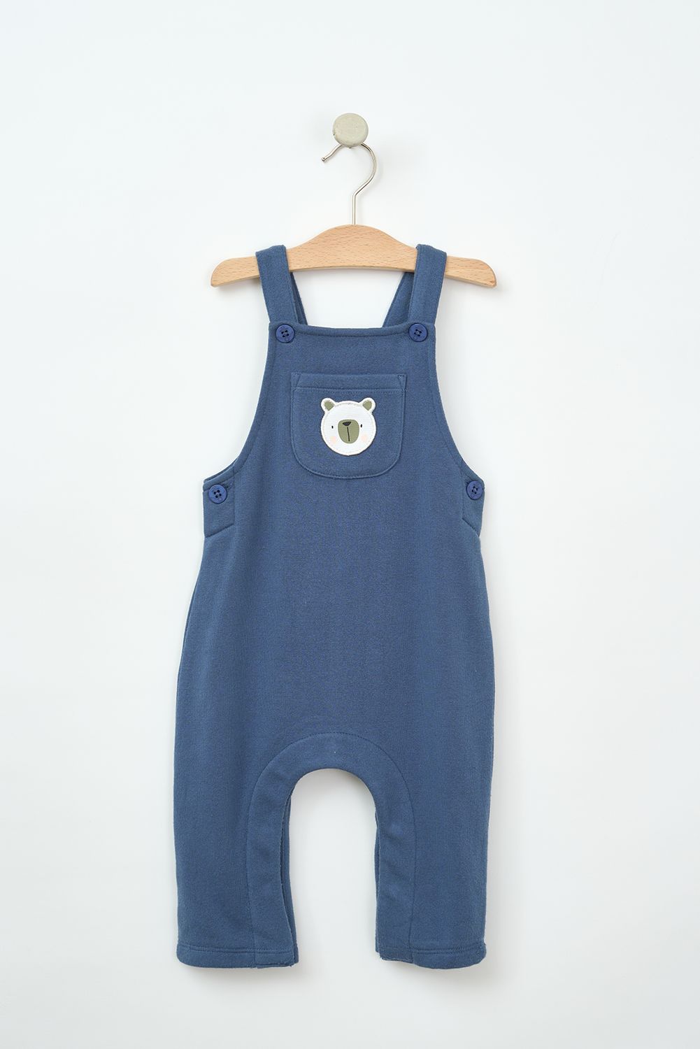 Vintage Indigo Bear Overall
