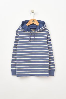 Vintage Indigo/Oyster Grey Striped Sweatshirt