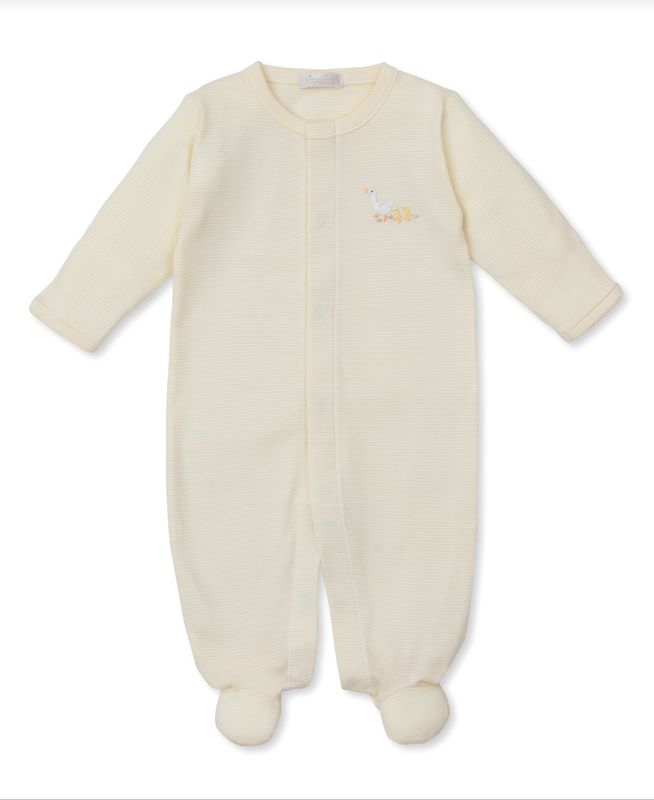 Baby Duck Emb Yellow Footie