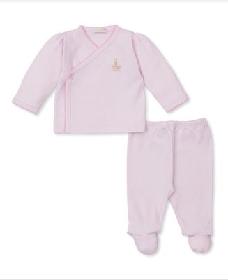 Noah's Ark Pink Footed Pant Set