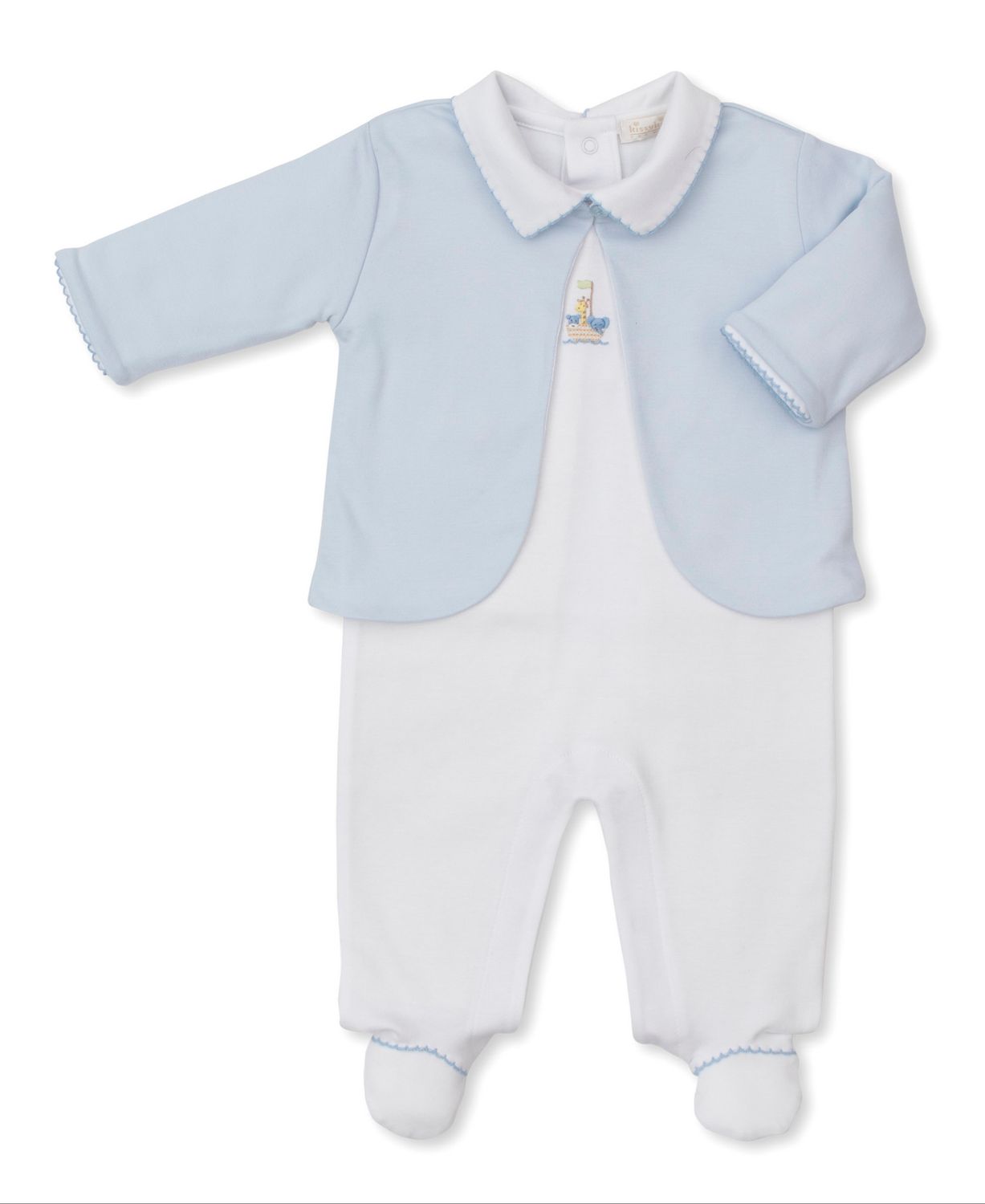 Noah&#39;s Ark Blue Jacket Set