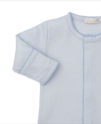 Noah's Ark Blue Emb Footie