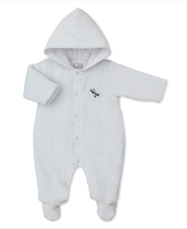 Air Adventures Velour Footed Bunting