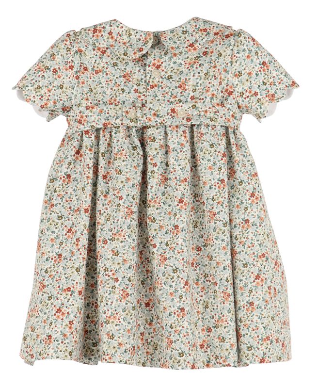 Green Autumn Glow Smock Dress