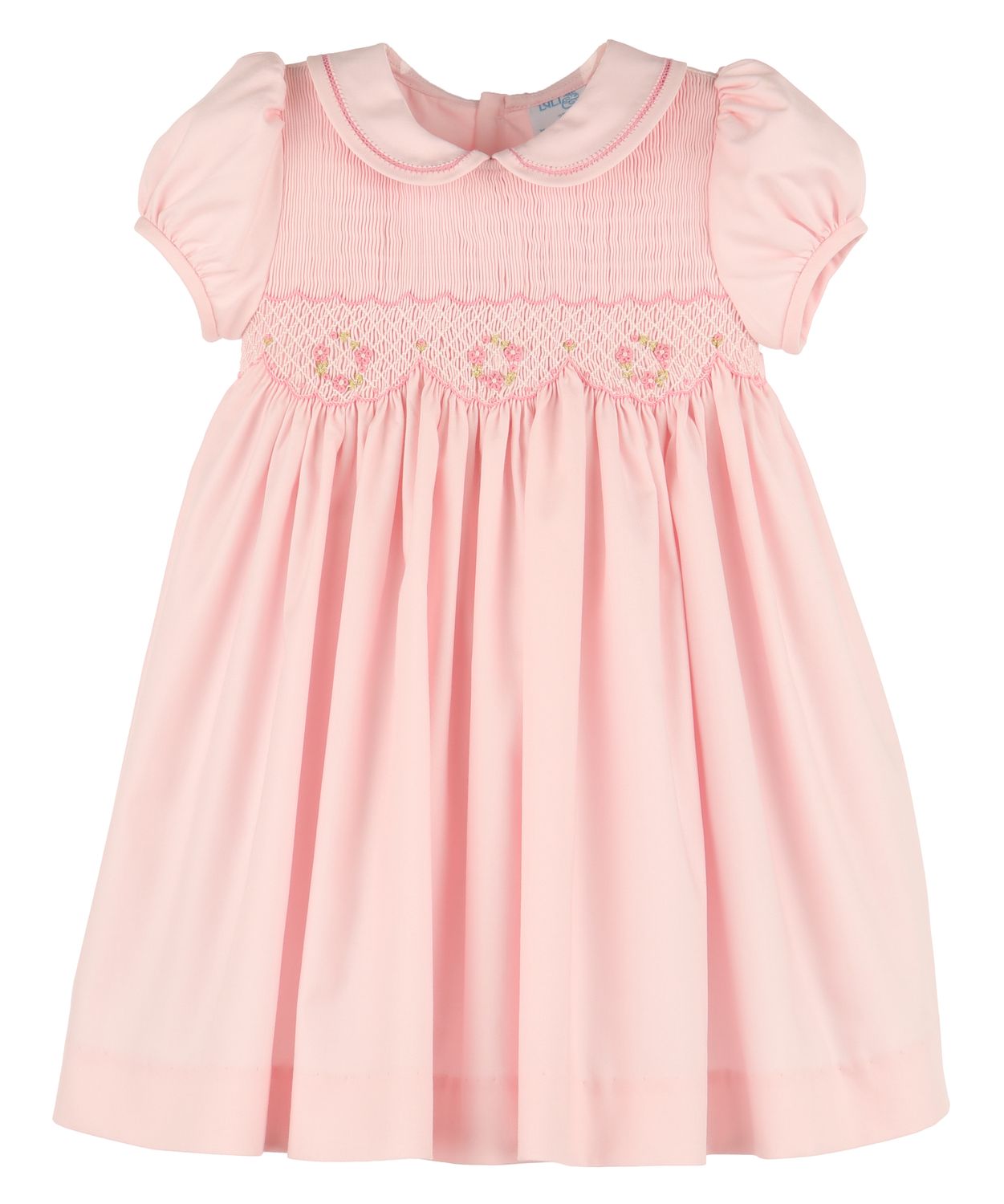 Pink Classic Full Smock Dress