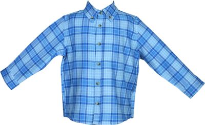 Blue Plaid Button Down Shirt