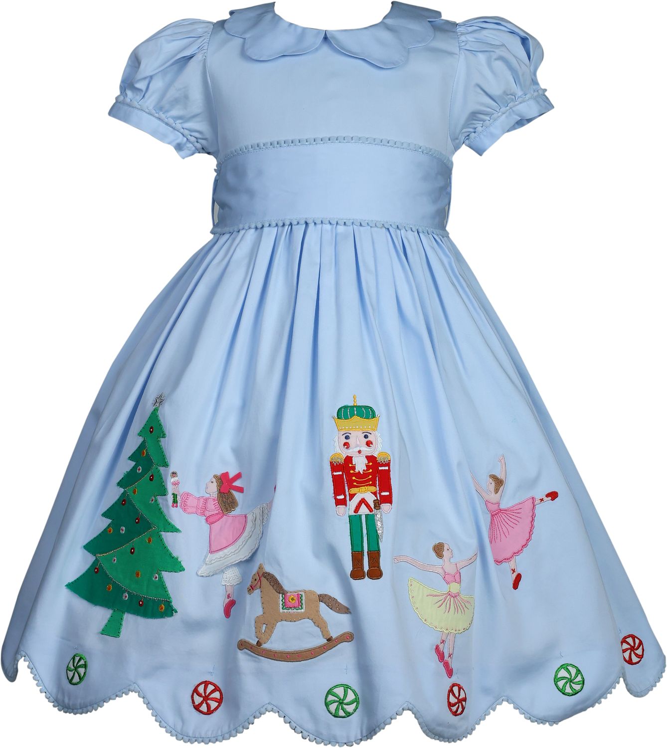 Blue Satin Nutcracker Dress