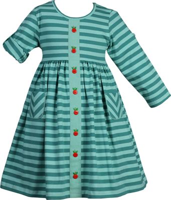 Green Knit 1-2-3 Apple Dress