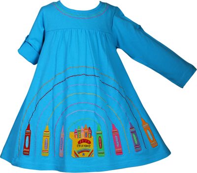 Turquoise Doodle Dress