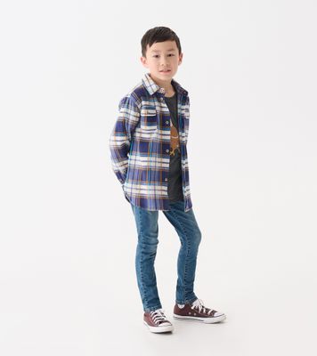 Mountain Top Plaid Fleece Buttowndown