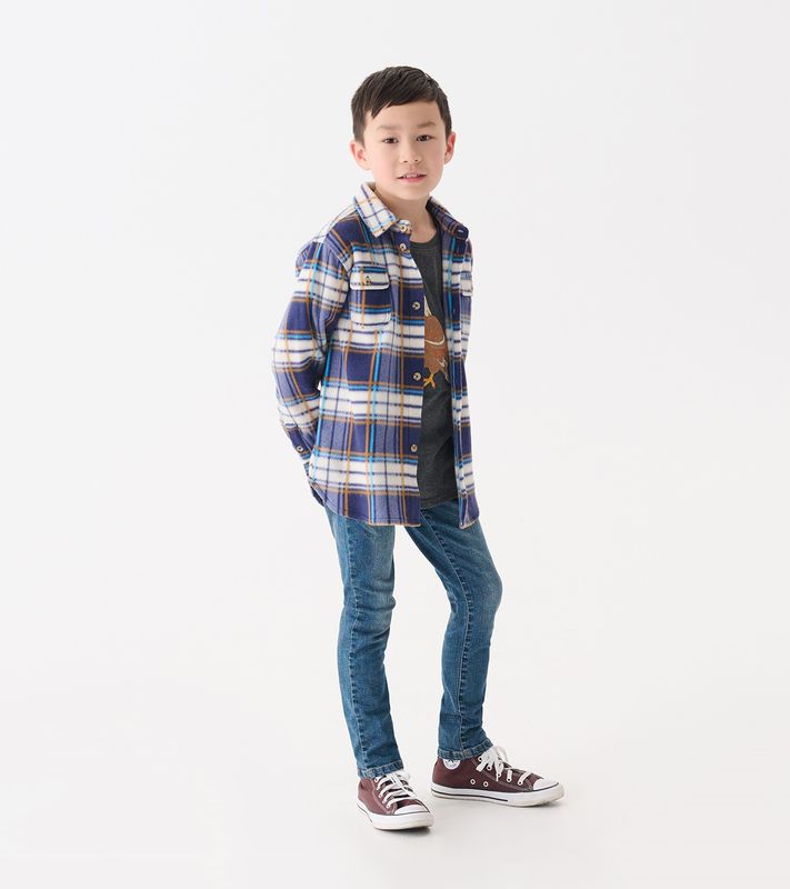 Mountain Top Plaid Fleece Buttowndown