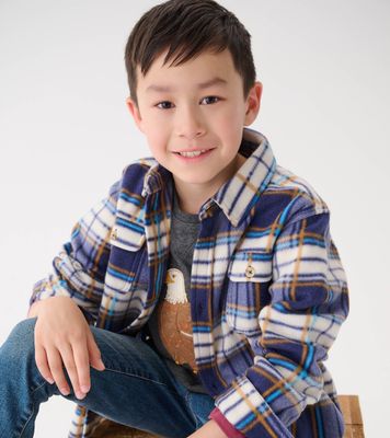 Mountain Top Plaid Fleece Buttowndown