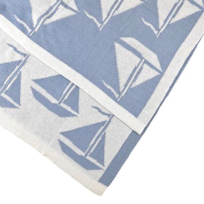 Light Blue Sailboats Blanket