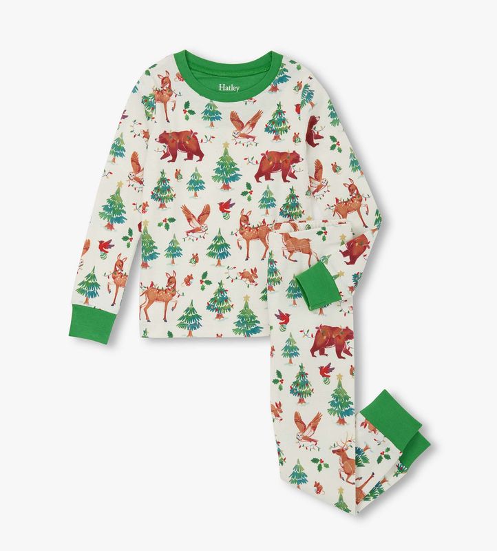 Holiday Animal Cotton PJ Set